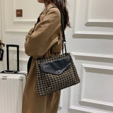 Autumn Winter Large Capacity Bag Women's Casual Shoulder Tote Bucket Bag
