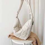 Autumn Winter Large Capacity Dumpling Bag High Nylon Ladies Shoulder Bag