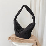 Autumn Winter Large Capacity Dumpling Bag High Nylon Ladies Shoulder Bag
