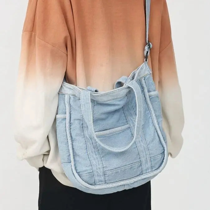 Autumn/Winter Retro Denim Shoulder Bag Tote Women Handbag