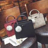 Autumn Winter Frosted Pattern Shoulder Bag
