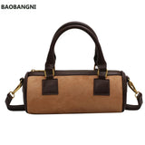 Velvet Cylinder Mini Messenger Bag Handbag