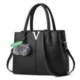 Autumn Winter Lychee Pattern Handbag Large Capacity Middle-Aged Mother Bag Women