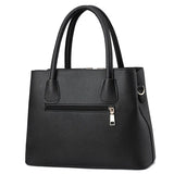 Autumn Winter Lychee Pattern Handbag Large Capacity Middle-Aged Mother Bag Women