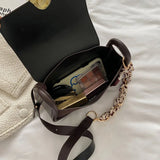 Autumn Winter Women's Shoulder Bag Niche Messenger Square Bag