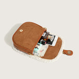Autumn Winter Plush Bag Retro Lamb Hair Shoulder Crossbody Handbag