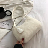 Autumn Winter Lamb Wool Bag Women's Single Shoulder Plush