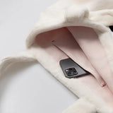 Plush Angry Rabbit Large Capacity Tote Bag Women Handbags