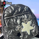 Women's Autumn/Winter Versatile Backpack with Star Decorative Bag