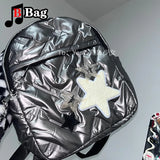 Women's Autumn/Winter Versatile Backpack with Star Decorative Bag