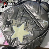 Women's Autumn/Winter Versatile Backpack with Star Decorative Bag