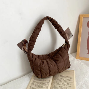 Women's Rhombus Embroidery Shoulder Bag