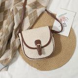Women's Lamb Wool Shoulder Bag Messenger Saddle Bag