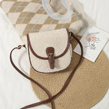 Women's Lamb Wool Shoulder Bag Messenger Saddle Bag