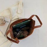 Women's Autumn/Winter Bucket Bag Shoulder Bag