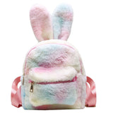 Autumn Bunny Ears Backpack Plush Student Bag