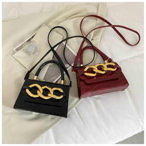 Autumn retro European stone pattern messenger shoulder bag