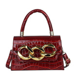 Autumn retro European stone pattern messenger shoulder bag
