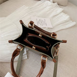 Striped Women's Shoulder Bag Travel Briefcase Handle Sling Strap R