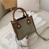 Striped Women's Shoulder Bag Travel Briefcase Handle Sling Strap R