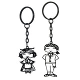 Personalized Couple Keychains Stainless Steel