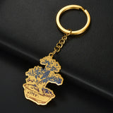 Personalized Engraved Logo Picture Keychain - Stainless Steel Custom Drawing