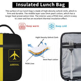 Aviation Arrival Departure Lunch Box Leakproof Thermal Insulated Bag