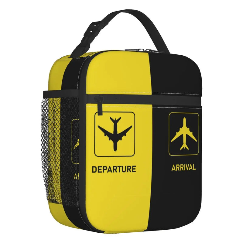 Aviation Arrival Departure Lunch Box Leakproof Thermal Insulated Bag