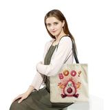 Avocado Fruit Cartoon Shopping Bag Eco Friendly Shoulder Bag