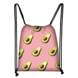 Avocado Lemon Backpack Women Softback Rucksack Ladies Drawstring Bag