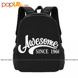 Happy 1966 Birthday Present Backpack, Large Capacity Print, Outdoor Running