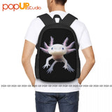 Axolotl Mexican Walking Fish Backpack Large Capacity Bookbag