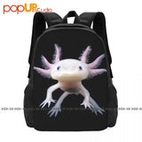 Axolotl Mexican Walking Fish Backpack Large Capacity Bookbag