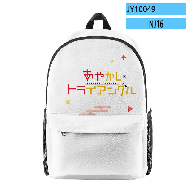 Ayakashi Triangle Anime Backpack School Bag Manga Daypack Zipper Traval Bag