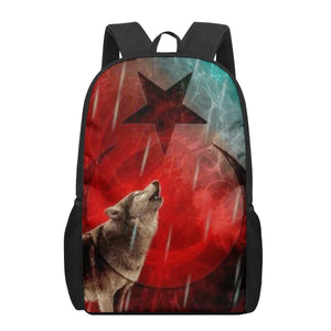 Azerbaijan Flag Kids School Bag Printing Backpack for Boys Girls