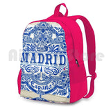Vintage Azulejos Tiles Outdoor Sports Backpack