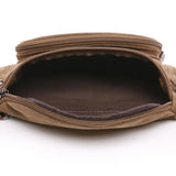 Canvas Waist Bag Men Fanny Pack Outdoor Money Belt Bag