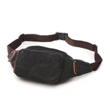 Canvas Waist Bag Men Fanny Pack Outdoor Money Belt Bag