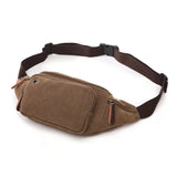 Canvas Waist Bag Men Fanny Pack Outdoor Money Belt Bag