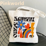 Flower Print Shopper Bag Women's Shoulder Bag Tote