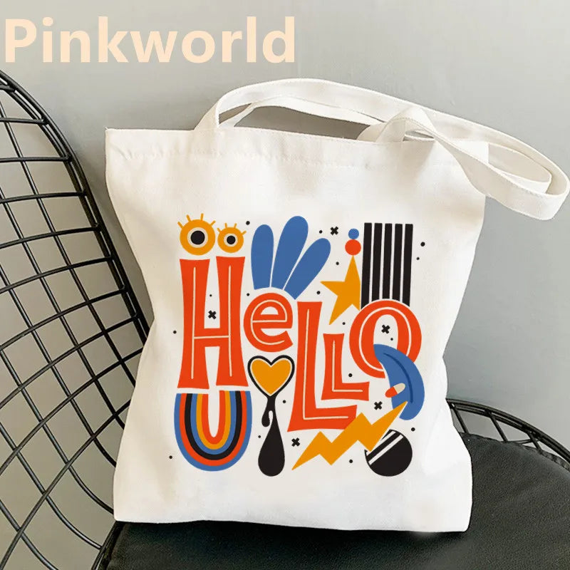 Flower Print Shopper Bag Women's Shoulder Bag Tote