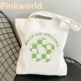Flower Print Shopper Bag Women's Shoulder Bag Tote