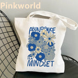 Flower Print Shopper Bag Women's Shoulder Bag Tote