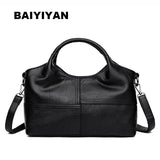 Women Patchwork PU Leather Tote Bag Handbags Ladies Shoulder Bag
