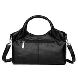 Women Patchwork PU Leather Tote Bag Handbags Ladies Shoulder Bag