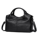 Women Patchwork PU Leather Tote Bag Handbags Ladies Shoulder Bag