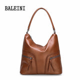 BALEINI Pu Leather Bag Handbags Famous Brands Women Shoulder Bag