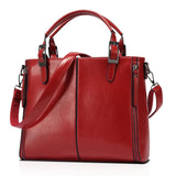 Stylish Crossbody Bag Oil Wax PU Messenger Bag Women Handbags
