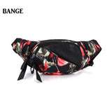 Canvas Flower Waist Pack Chest Fanny Bags Women Messe