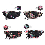 Canvas Flower Waist Pack Chest Fanny Bags Women Messe